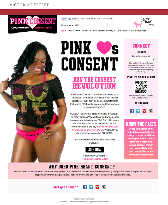 We sparked a consent revolution with millions of people talking about consent on the internet when we pretended that Victoria's Secret was releasing a line of consent-themed, anti-rape panties