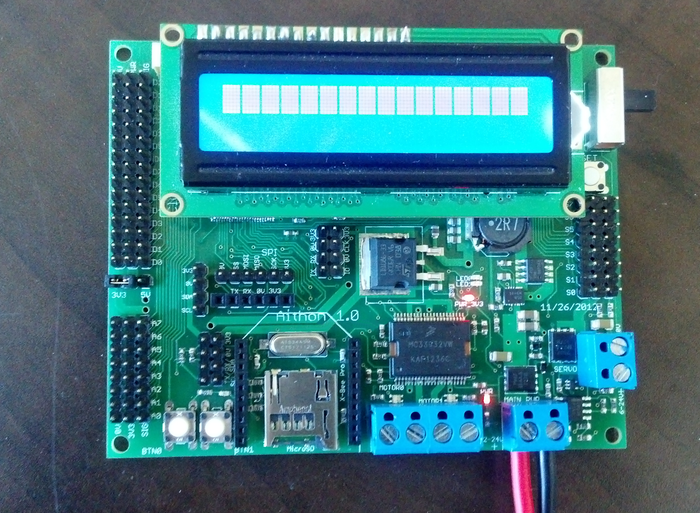 Aithon board rev. 1 with screen