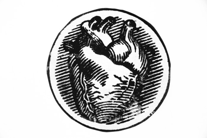 Rubber stamp image of Mercurial productions Logo