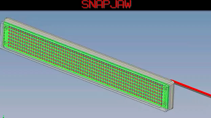 3D CAD image of SNAPJAW assembly