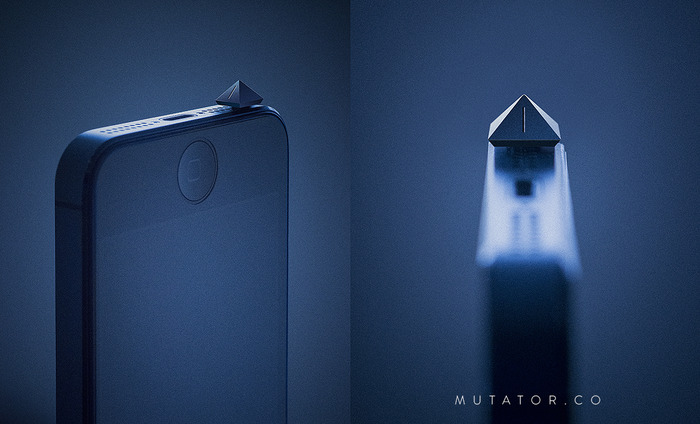 Mutator's sleek, low-profile design keeps your iPhone silent while staying out of the way