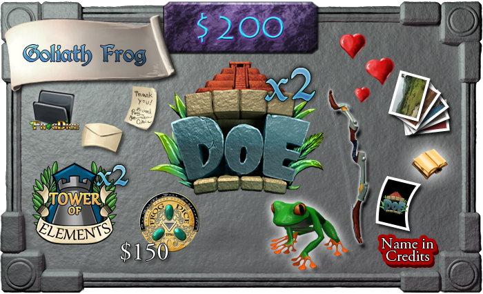 $200 - Goliath Frog (limit 100)