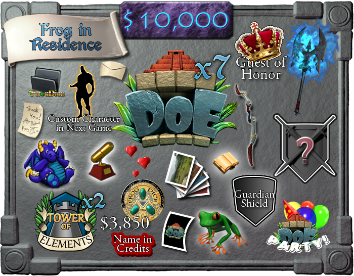 $10,000 - Frog in Residence (limit 2)