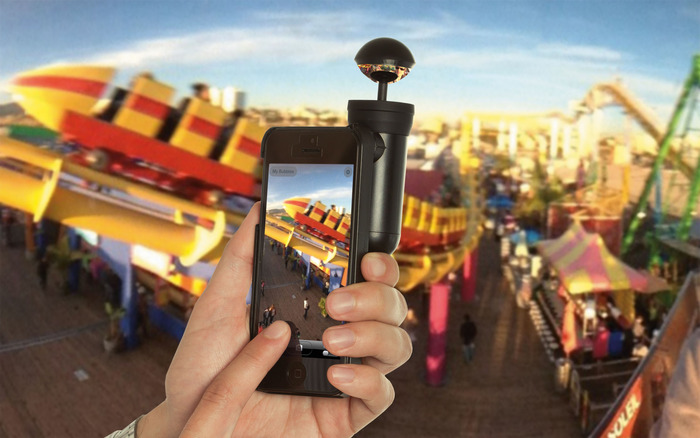 The award winning BubbleScope for instant 360 stills and video
