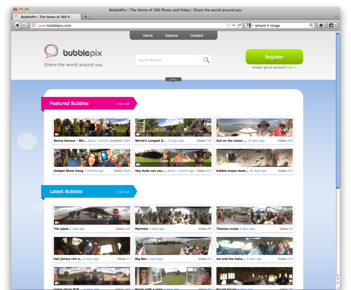 Bubblepix.com - the home of Bubbles on-line