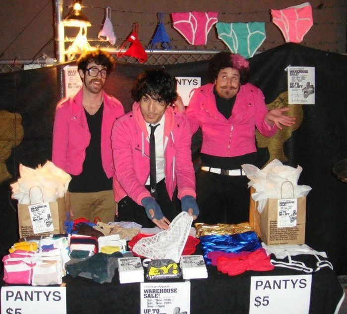 When we toured Vegas, American Apparel sold panties at our gig.
