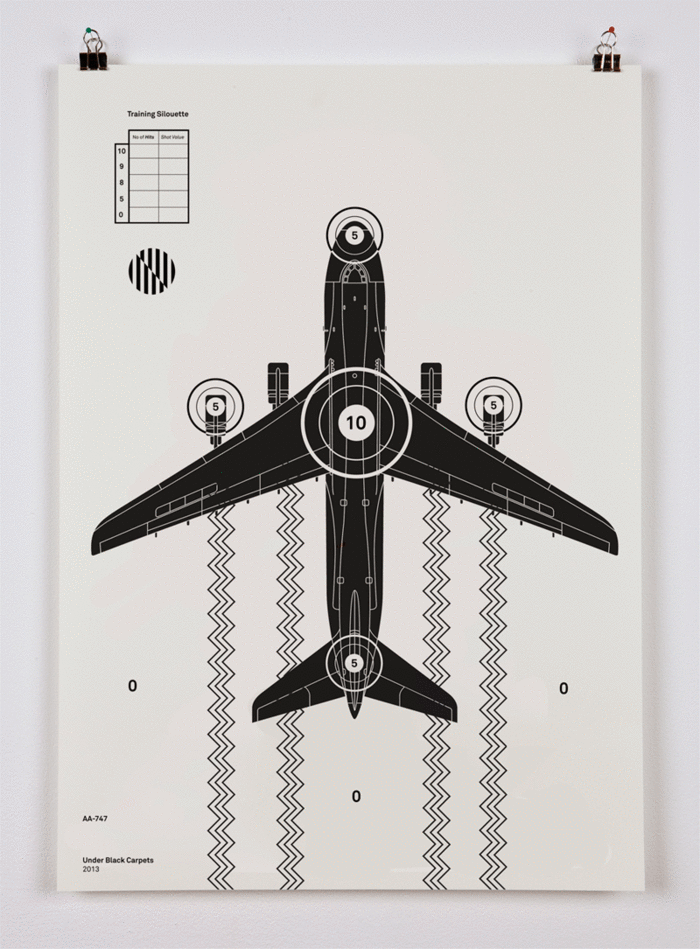 4 shooting silouettes, A2 posters