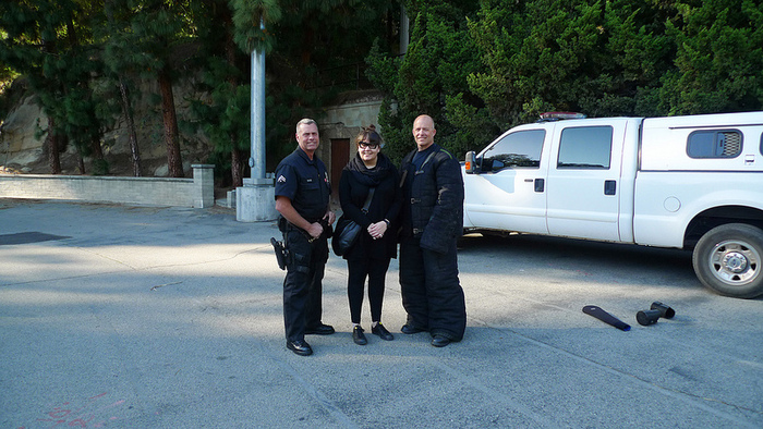 The officers and me