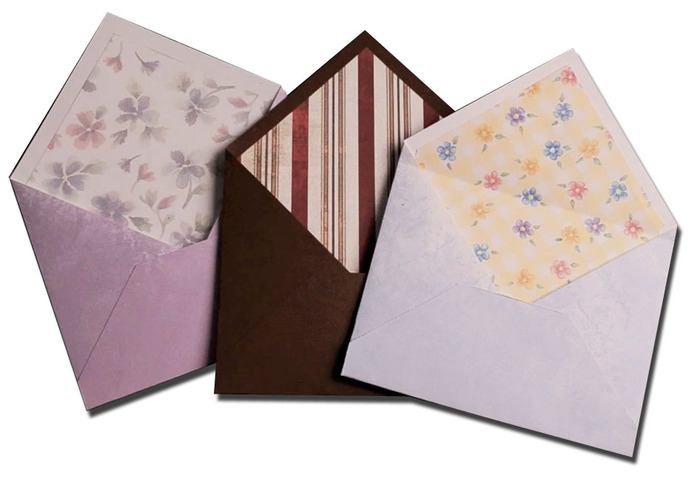 Use Liner Templates to add liners to your envelopes like this^