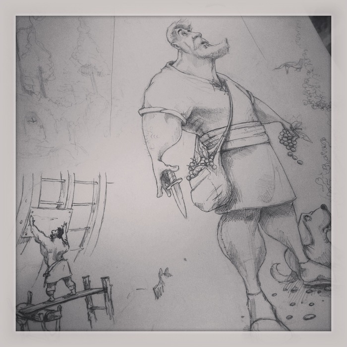 Early sketches of Noah