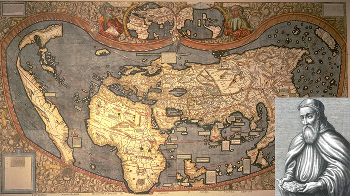 This map from 1507 is one of the first world maps ever made and the first to use the name ‘America’, artfully crafted by that handsome, bearded German fellow in the corner.