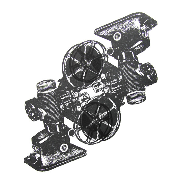 Dueling Projectors See EYE-To-EYE... NEW Edition of letter-press Prints!!