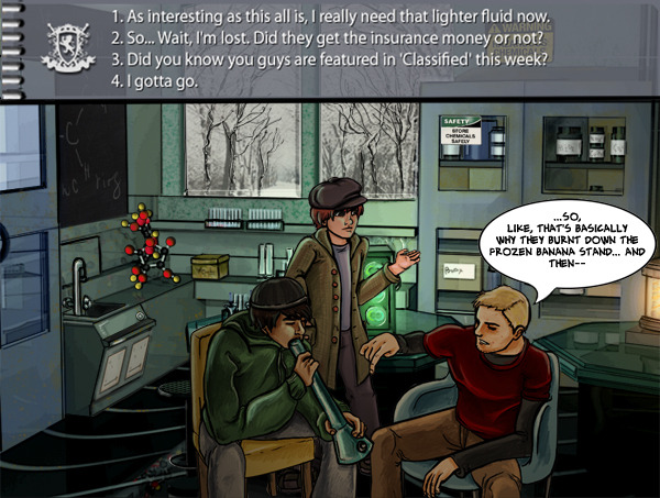 Shilling attempts to get answers out of a couple of deadheads.