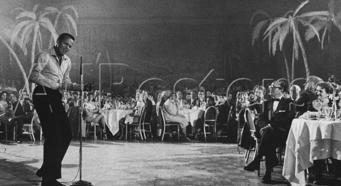 Singer Harry Belafonte Performing at the Coconut Grove Nightclub