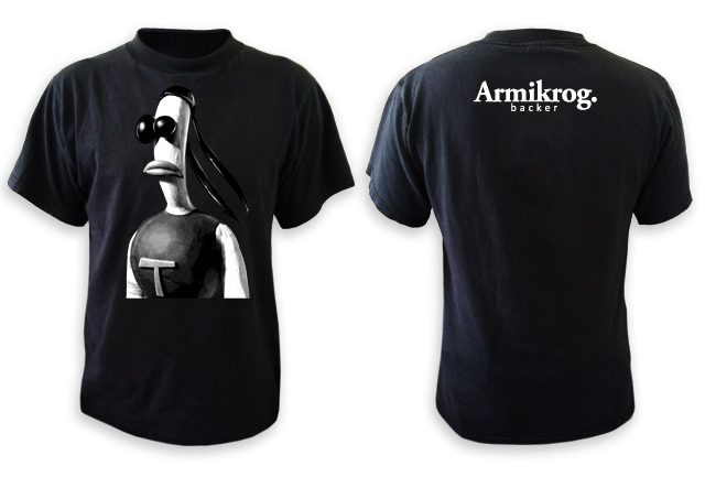 Kickstarter Exclusive Armikrog T-Shirt ($200 tier and above)