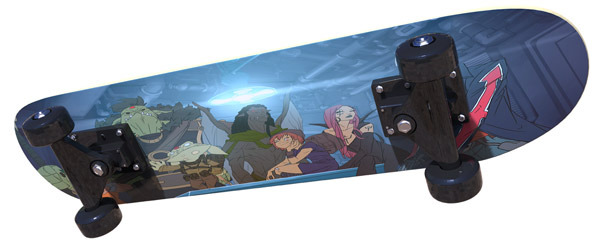 Skateboard deck BOTTOM. 1000 crew.