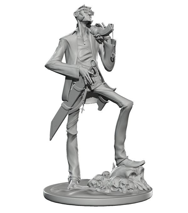Tommy Boy 7-inch vinyl figurine. Greyscale edition.