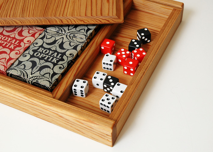 Inside Royal Optik box.