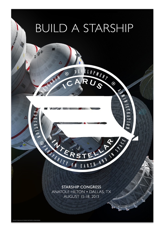 Official limited-edition, first-ever BUILD A STARSHIP Starship Congress 2013 commemorative poster! (Check out the Kubrick-esque design. Nice, huh?)