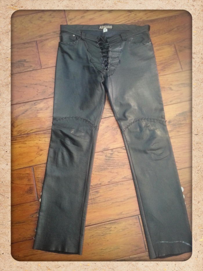 One Of A Kind Leather Pants Made Exclusively for Chuck Negron