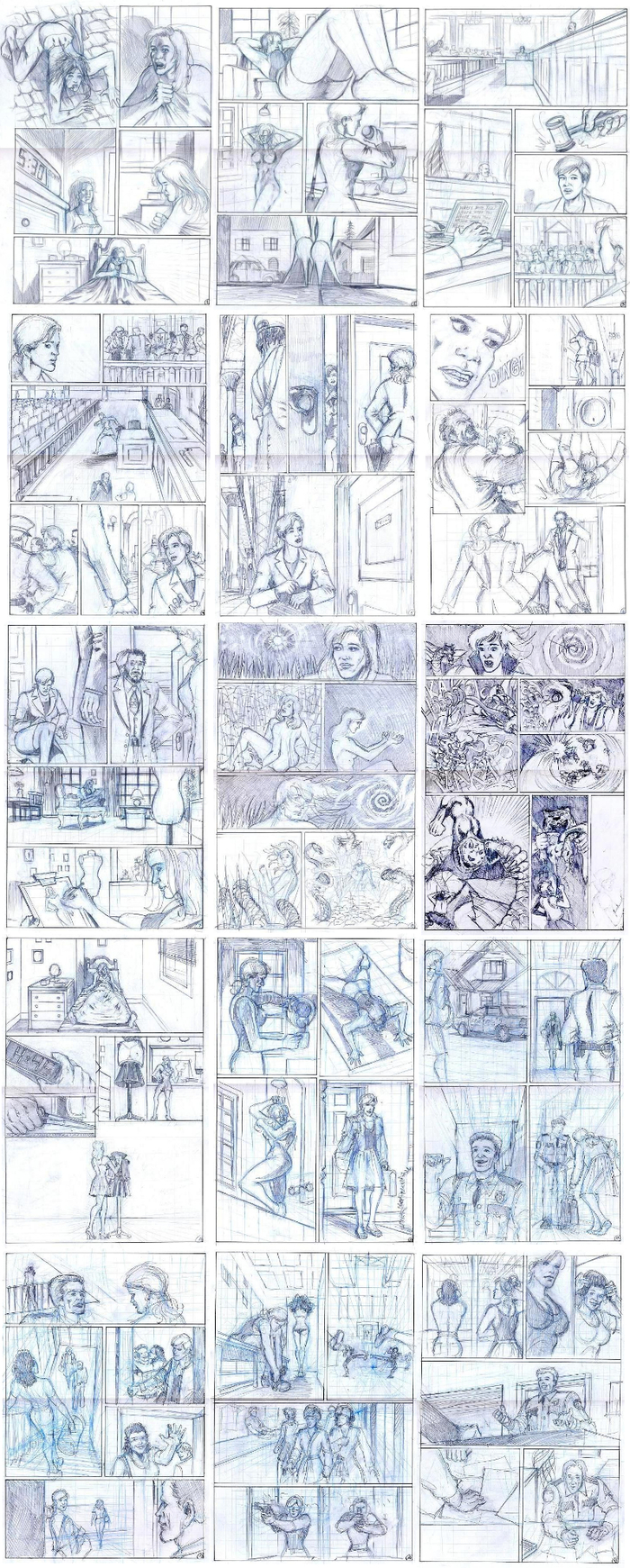 Pages Penciled by Milan Andjelkovic