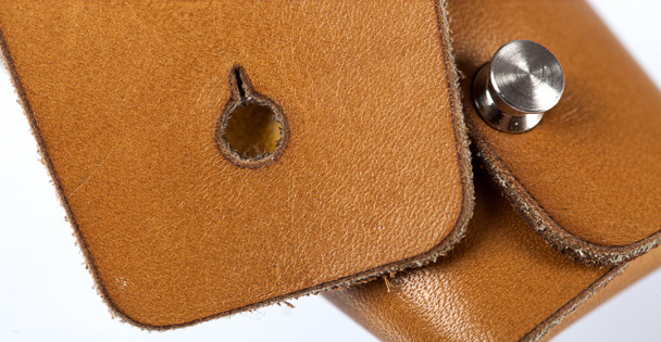 Lumubag with custom button detail.