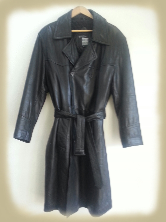 Full Length Soft Leather Jacket Worn By Chuck Negron.