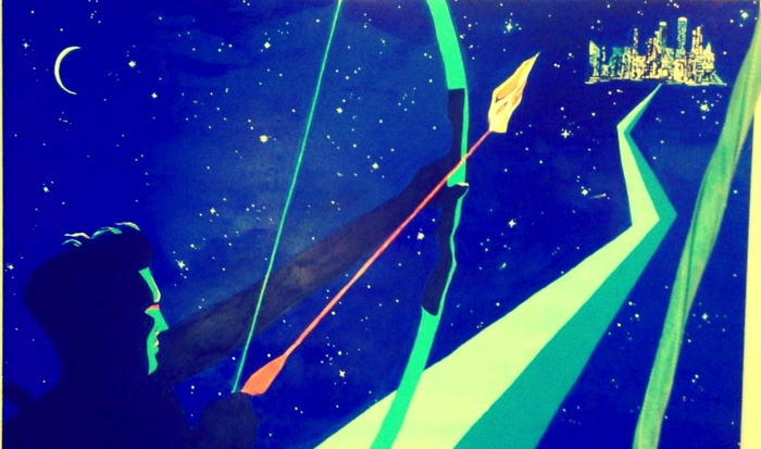 An example of a one-of-a-kind AR inspired painting