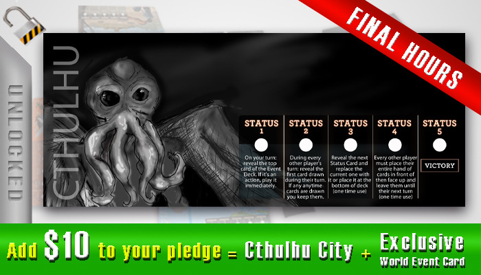 $10 - Cthulhu City + Exclusive Cthulhu World Event Card
