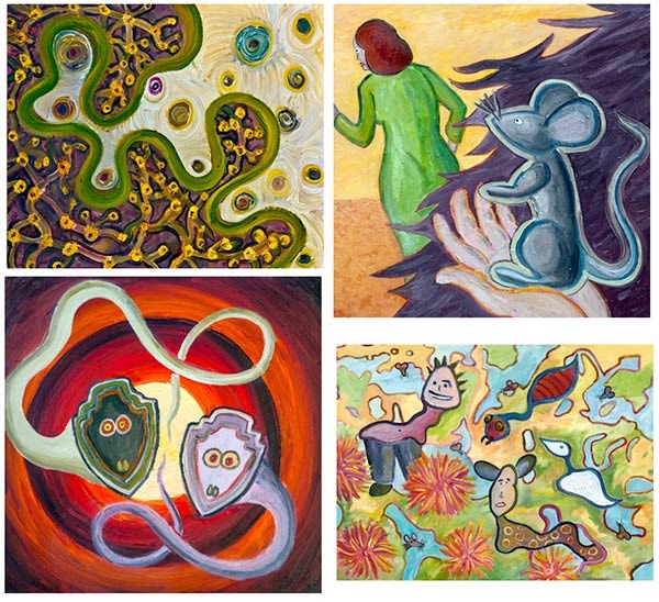 Four More of My Paintings for THE BIG AHA