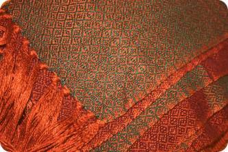 Handwoven bamboo scarf