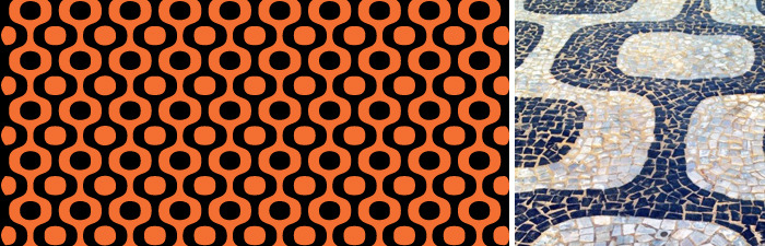 Ipanema patterns used on our T-shirt rewards