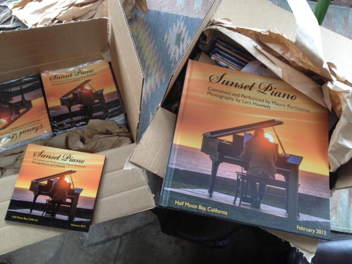 Small and Large photo books of Sunset Piano Opus One