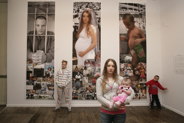 The first show of still photographs from The Upstate Girls Project at The Sanctuary For Independent Media, 2008.