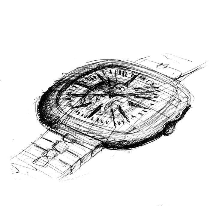 reward 350 US$ sketches 2 of 3 of th Canopus watch limited edition of 888 pieces handsigned lithograph by Ilkka Suppanen