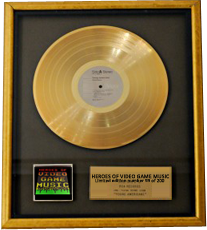 Ooooh, Shiny, Shiny Gold Disk! Hang it proud whilst playing it loud! (mock-up)