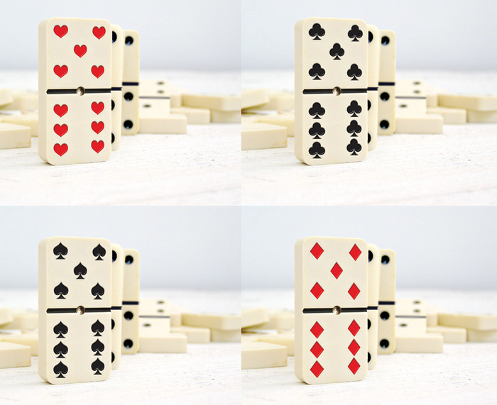 4 Styles of Dominoker Set