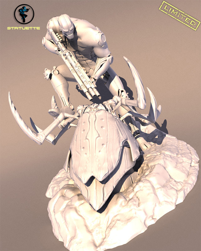 Statuette of Dante in an action pose, inspired directly by our Concept Artist (Limited and numbered Kickstarter Models)