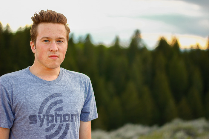 Ghost-print Tee -- Men's Grey