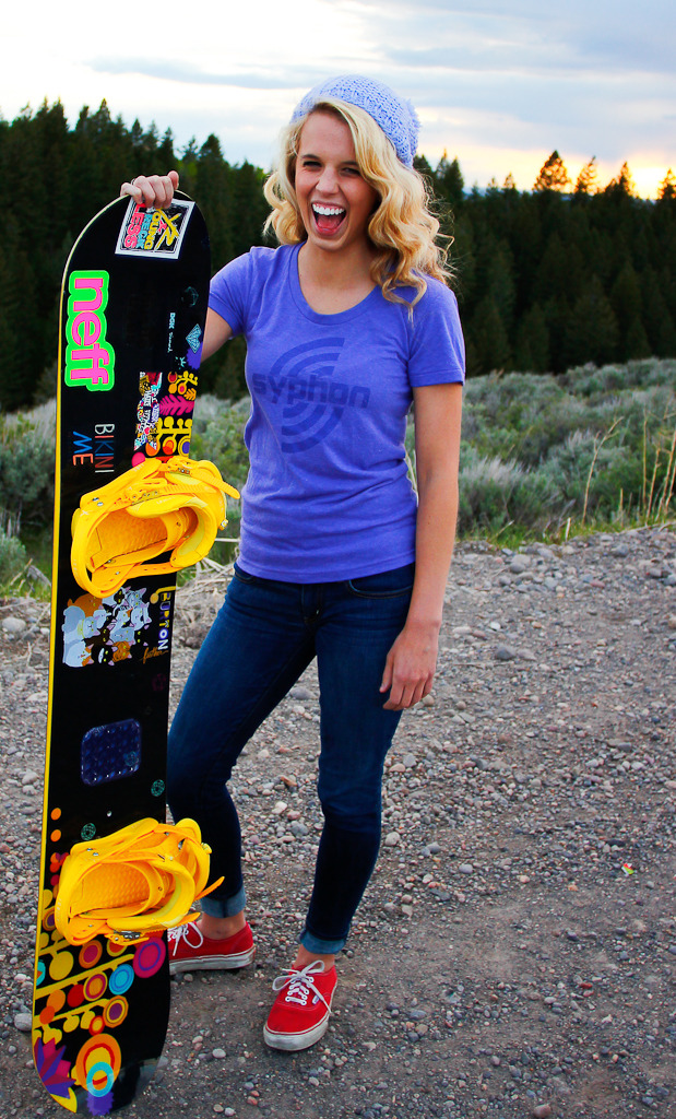 Ghost-print Tee -- Women's Orchid