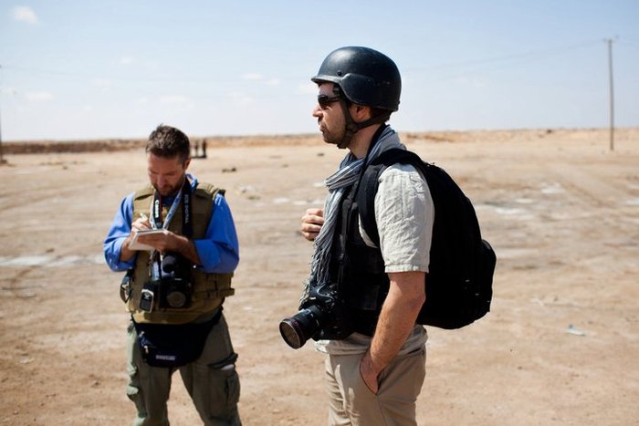 Greg and Chris in Libya ©Nicole Tung