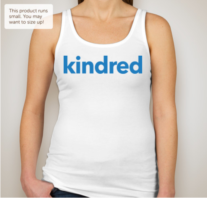 (C) Women's Logo Tank (FRONT) (Sizes: S-2XL, Color: White) (BLANK BACK)