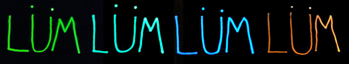 FOUR GLOW COLORS