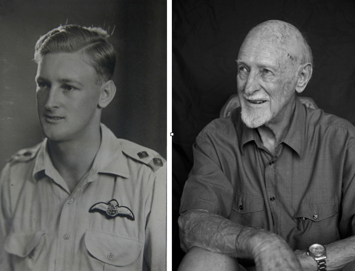 An example of one of my "then and now" WWII pilot photos. I want to photograph former Soviet women pilots in the same style.