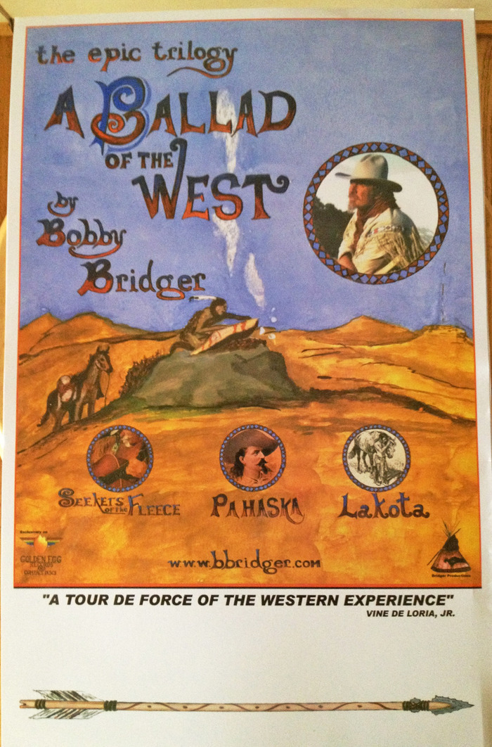 Autographed color posters featuring Bobby's original artwork for "A Ballad Of The West"