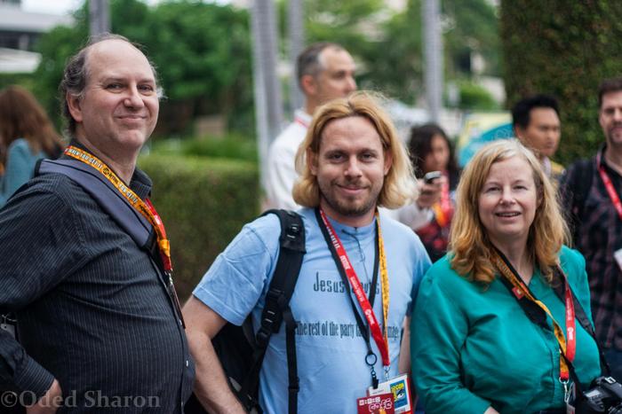 Corey and Lori Cole with Oded Sharon