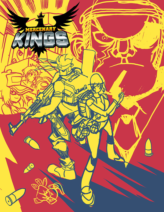 Corey Lewis' initial sketch for the variant cover.