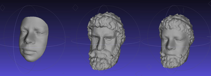 Combining of two separate scans from Fuel3D in Meshup