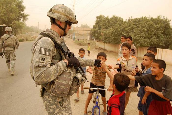 Shaun Wheelwright in Iraq