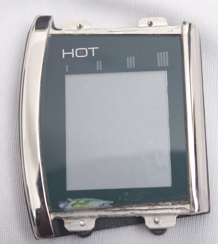 Curve model bezel with electronics integrated
